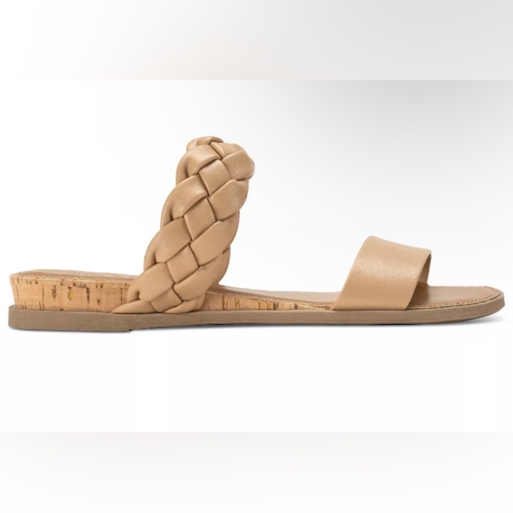 Sun + Stone “Easten” Tan Wedge Sandals Size 9 NWT - Picture 2 of 4